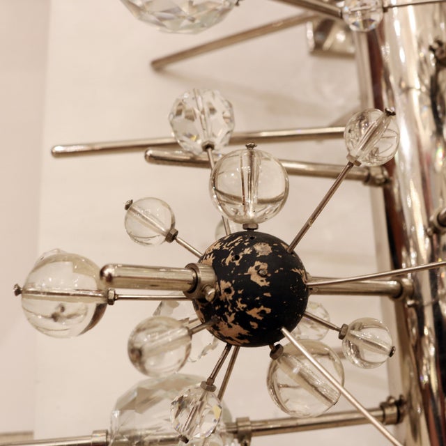 1950s Pair of Lobmeyr Sputnik Cylinder Sconces For Sale - Image 10 of 18