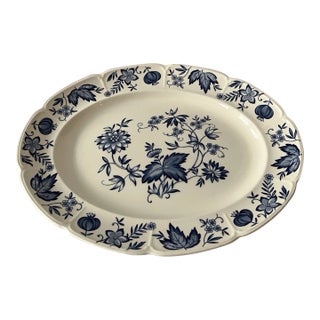 Vintage Mid-Century Modern Johnson Brothers Windsor Ware Oval Platter For Sale