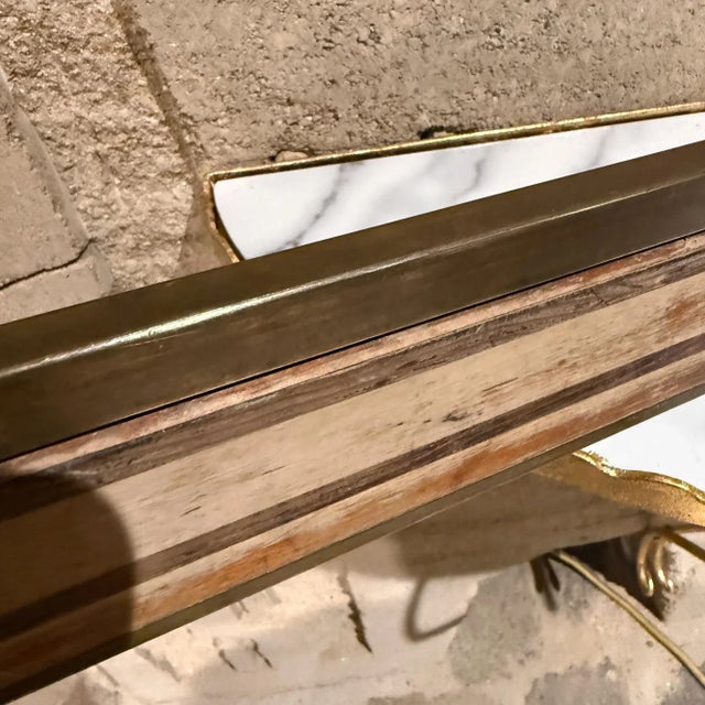 Brass Vintage Antique Ruler Straight Edge 6' Long Wallpaper Toll No 5 For Sale - Image 8 of 12