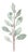 Glittered Pod Leaf Spray (Set of 2) For Sale