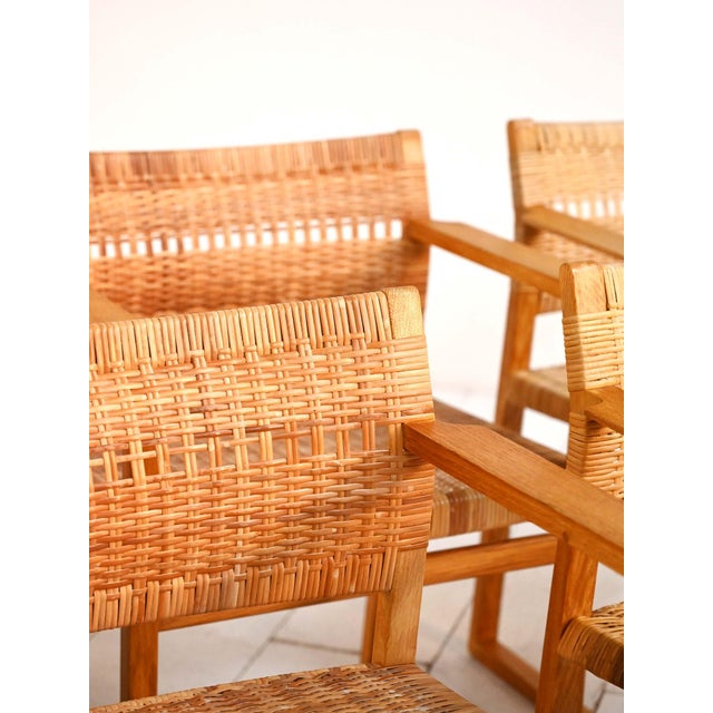 Model BM62 Chairs by Børge Mogensen, 1950s, Set of 6 For Sale - Image 12 of 16