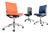 Red, Blue, Gray & Black Office T-Chair from Vitra For Sale