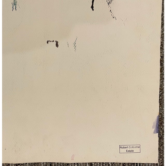 1950s Robert Colborne New York City Abstract Painting For Sale - Image 4 of 4