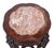Chinese Hardwood and Marble Pedestal Table For Sale - Image 4 of 4
