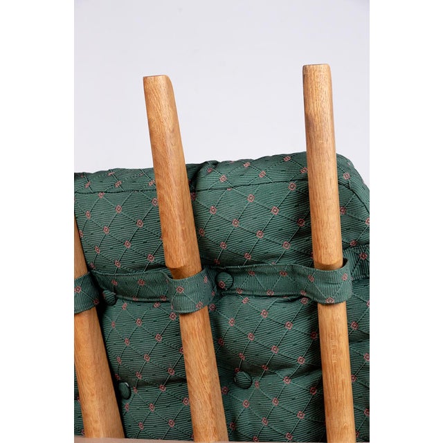 Large French Lounge Chair in Oak by Guillerme et Chambron for Votre Maison, 1960s For Sale - Image 15 of 18