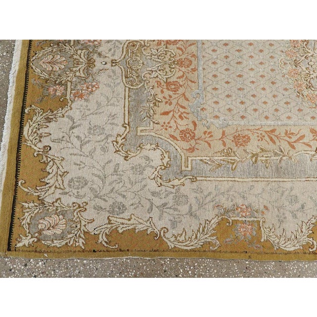Textile Galerie Shabab Collection Early 20th Century Turkish Souf Hereke Rug For Sale - Image 7 of 10