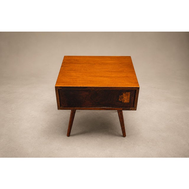 Brazilian Modern Accent Table in Rosewood & Pau Marfim by Cimo, Brazil, 1950s For Sale - Image 16 of 18