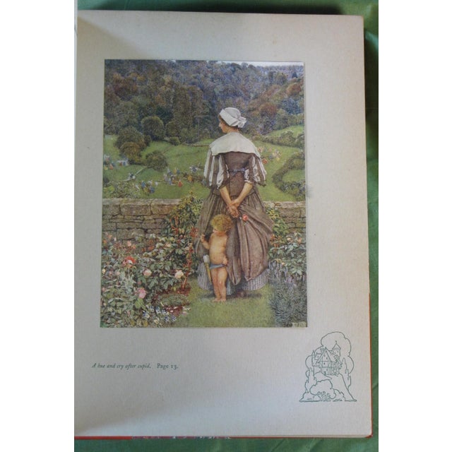 Early 20th Century Art Book Eleanor Fortescue Brickdale, 24 Full Color Tipped in Illustrations Fine Re-Binding "Old English Songs & Ballads" For Sale - Image 13 of 18