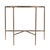 Modern Evelyn 36.5 in. W Demilune Marble and Iron Console Table, Marble and Metal For Sale - Image 3 of 7