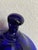 Vintage Cobalt Decanter W/ Metal Hinged Glass Top For Sale In Dallas - Image 6 of 9