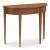 Spritely Home Accent Furniture Hampton Demilune Console Table, Cherry Brown For Sale - Image 4 of 4
