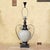 Ashley Gavivi Style Crackle-Glaze Ceramic Urn & Bronze Scroll Table Lamp For Sale In Washington DC - Image 6 of 18