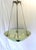 Green 1990s Mid-Century Modern/Deco Style All Glass Chandelier Bronze Appliques For Sale - Image 8 of 18