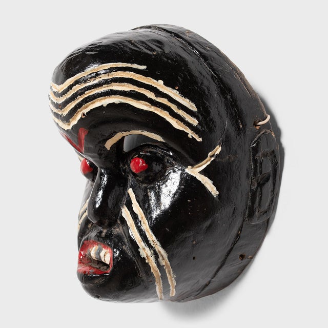 Mexican Painted Mexican Dance Mask, C. 1900 For Sale - Image 3 of 5