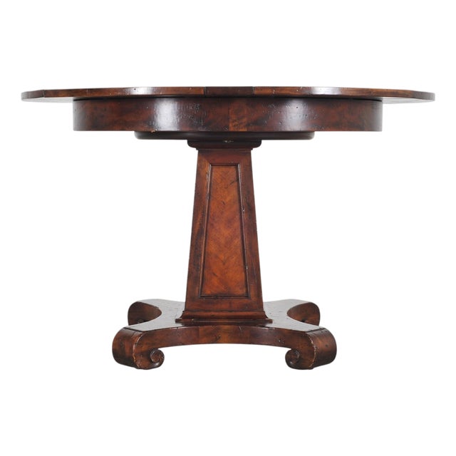 Theodore Alexander Castle Bromwich Mahogany Jupe Dining Table For Sale