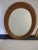 1960s Large Oval Natural Wicker Mirror For Sale - Image 4 of 4