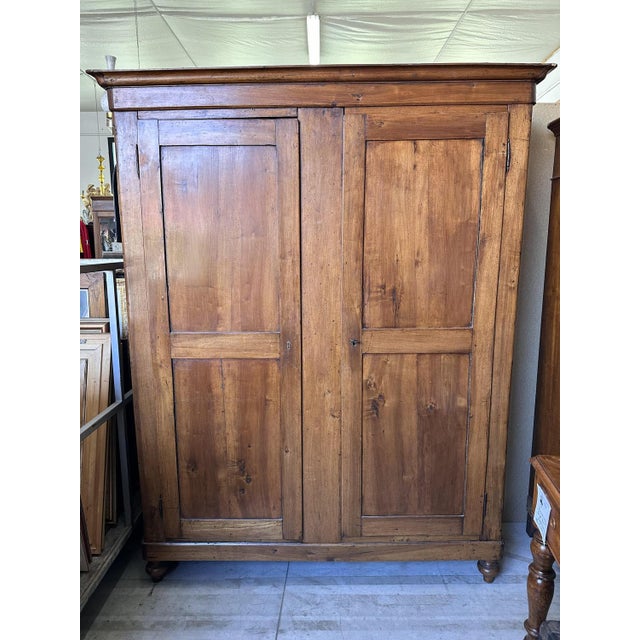 Charles X Wardrobe in Walnut For Sale - Image 17 of 17