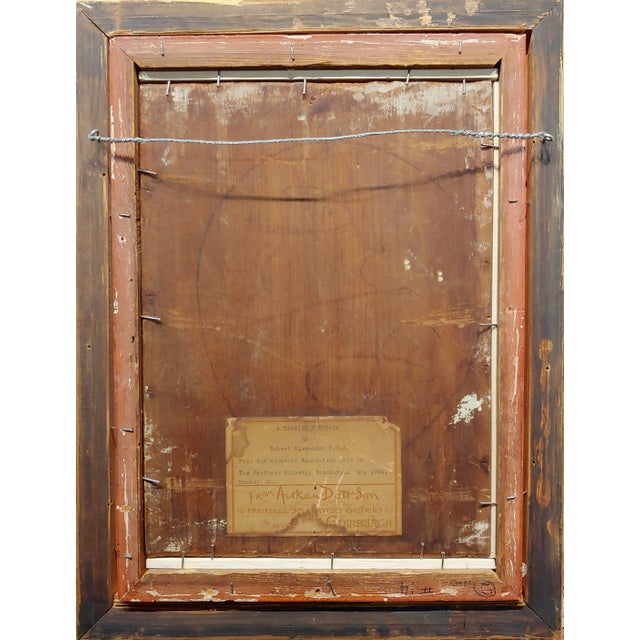 Brown Robert Alexander Scene at a Fountain in Tangier-1920s Oil Painting For Sale - Image 8 of 9