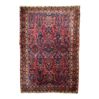 Early 20th Century Handmade Persian Sarouk Rug For Sale