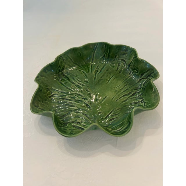 Ceramic 1960’s Pat Young Handmade Original Leafy Green Place Setting- 5 Pieces For Sale - Image 7 of 12