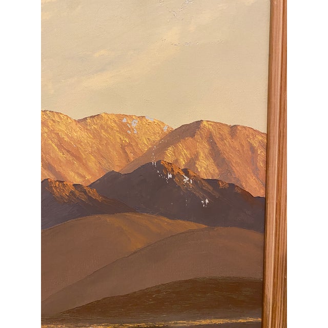 John W. Hilton Desert Oil Painting Large 43" California Southwest Landscape Art For Sale In San Francisco - Image 6 of 17