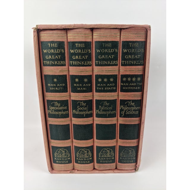Vintage 1947 Random House “The World’s Great Thinkers” 4-Volume Boxed Set For Sale - Image 14 of 14
