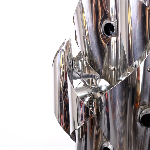 Silver Large Chandelier, 1970s For Sale - Image 8 of 14