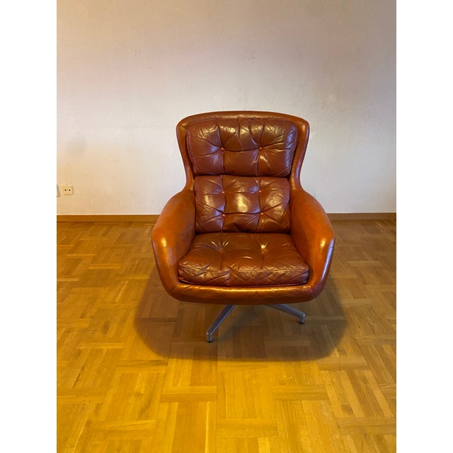 Form 7 Swivel Chair by Alf Svensson For Sale - Image 3 of 4