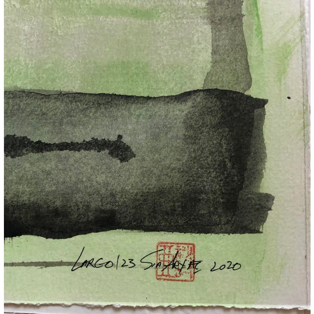 Largo 123 Framed 20X20X1.75" Ready to hang one of a kind abstract painting This lively original painting with the color of...