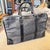 80s Vintage Christian Dior Trotter Gray Nubuck and Black Leather Boston Hand-Bag For Sale - Image 14 of 18