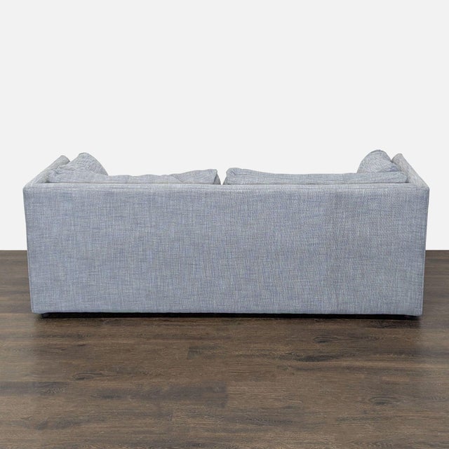 2010s West Elm Modern Gray 3-Seat Sofa With Clean Lines For Sale - Image 5 of 7