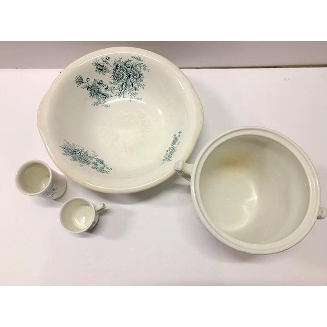 Antique Wash Basin Set - Set of 4 For Sale In New York - Image 6 of 13