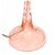French Pair of Petite Pink Cut Crystal Lamps With Shades For Sale - Image 3 of 3