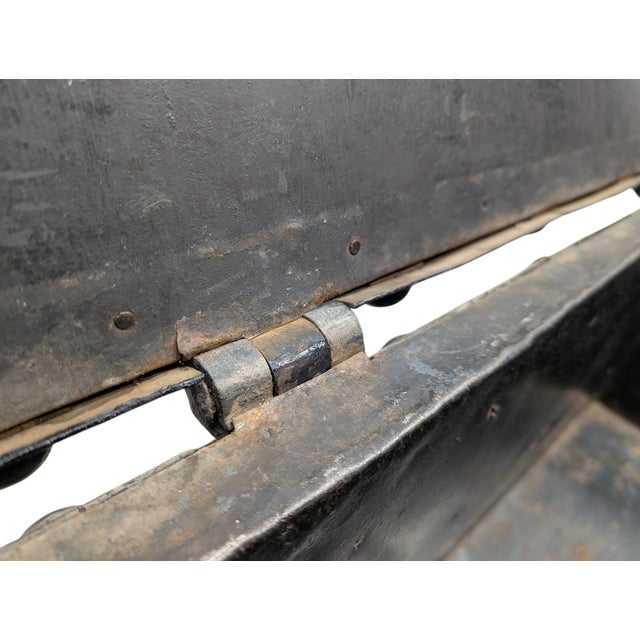 Iron Armored Chest, 1890s For Sale - Image 10 of 16