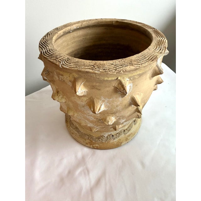 Mid 20th Century Vintage Mid Century Brutalist Folk Art Pinch Pot Planter in the Sytle of Dexter Pottery For Sale - Image 5 of 11