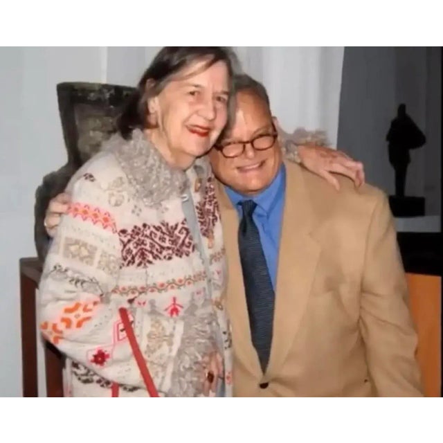 2000 - 2009 Abstract Female Painting of a Lady Wearing a Blue Hat, 24” X 18” For Sale - Image 5 of 7