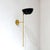 Mid-Century Modern Italian Adjustable Wall Light in Brass For Sale - Image 3 of 9