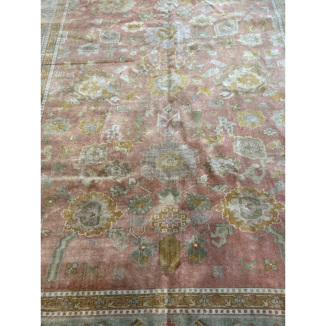 1980s Oushak Rug - 8'3" X 9'8" For Sale - Image 11 of 14