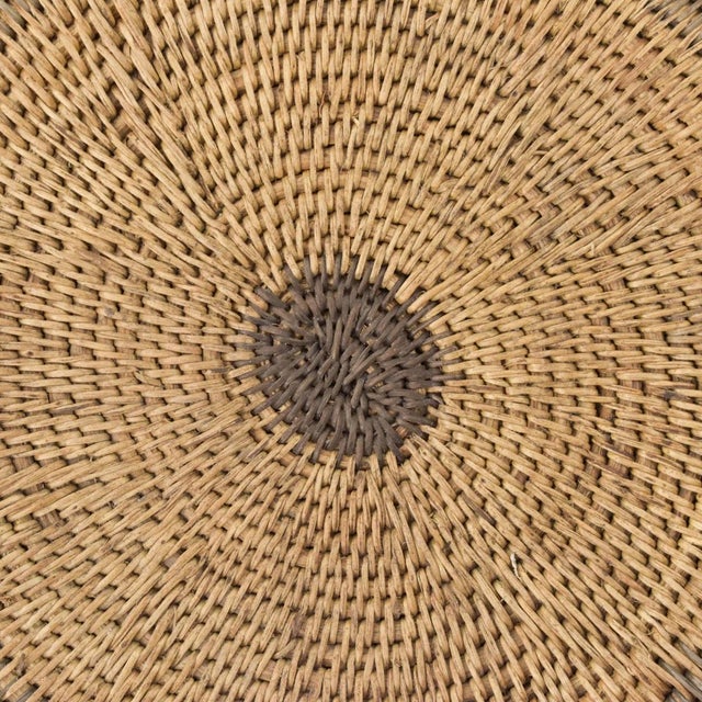 African Early 20th Century Makenge Flat Wedding Basket 19.0 Inch Zambia For Sale - Image 3 of 6