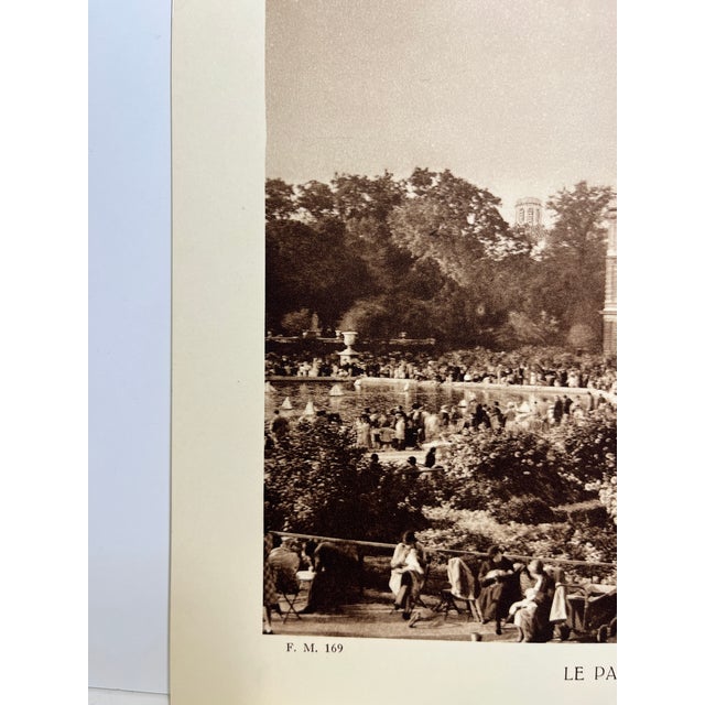 Le Palais et Les Jardins du Luxembourg, Paris. 1933. Antique Sepia toned print. France metropole et colonies. Paris et...