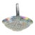 Large Iridescent Pressed‑Glass Centerpiece Basket With Handle For Sale