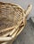 Wood 1940s Large Bent Wood Wicker Laundry Basket For Sale - Image 7 of 7