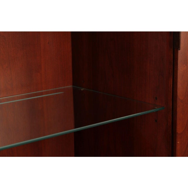 Henkel Harris Henkel Harris Chippendale Style Cherry China Cabinet For Sale - Image 4 of 12