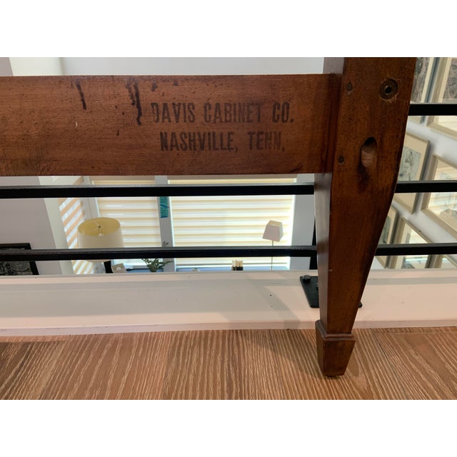1965 Davis Cabinet Co. Mahogany Four-Post Bedframe For Sale - Image 12 of 14