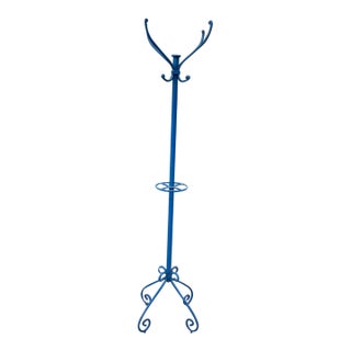 1940s Solid Iron Coat Rack For Sale