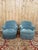 Blue Fake Toadstool Armchairs in Duck Blue Velvet and Mixed Legs, 1970s For Sale - Image 8 of 8