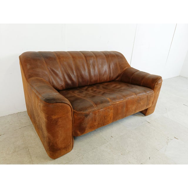 Animal Skin Ds44 Sofa Set from de Sede, 1960s, Set of 2 For Sale - Image 7 of 11