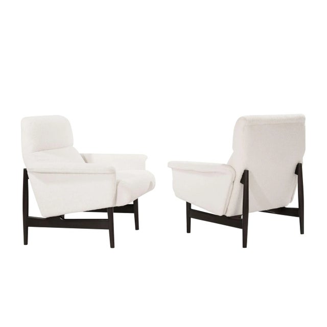 Scandinavian-Modern Lounge Chairs in Wool, 1950s For Sale - Image 13 of 13