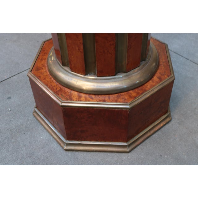Brown Pair of Neoclassical-style Pedestals, early 20th Century For Sale - Image 8 of 8