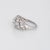 Mid 20th Century Vintage Diamond Anniversary Band Sz 5.5 Platinum Mid Century Ring For Sale - Image 4 of 7